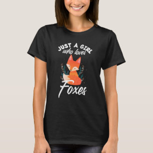 Frauen Mädchen nur ein Mädchen, die Lieben Fox Nie T-Shirt