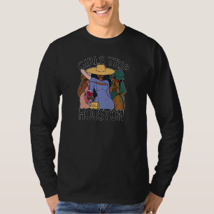Frauen Mädchen Reise Houston Beste Freundin & bes T-Shirt