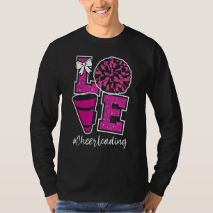 Frauen Mädchen Süß Liebe Cheerleader Cheerleading  T-Shirt