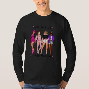 Frauen Mädchen-Trip 2022 Sperrt eure Söhne ein Man T-Shirt