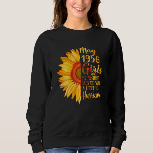 Frauen Mai Mädchen 1956 66. Geburtstag 66 Jahre al Sweatshirt
