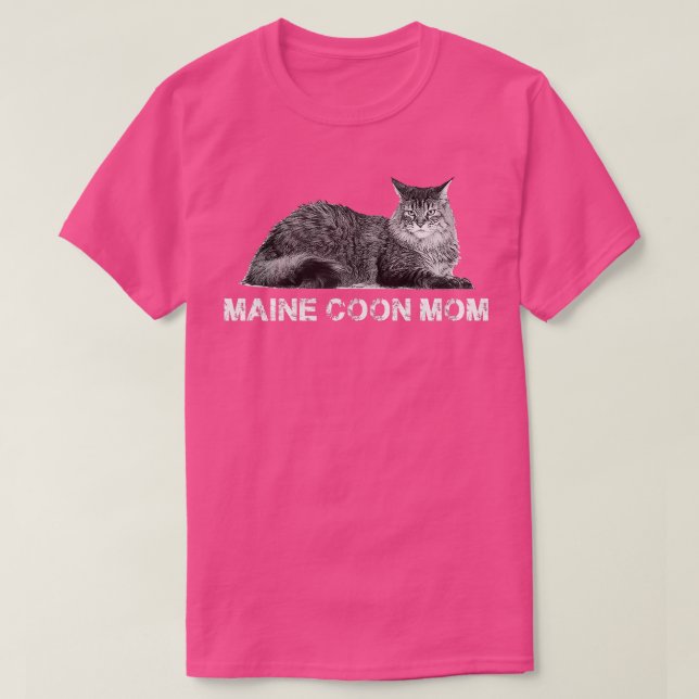Frauen Maine Coon Katzengeschenk, Kitten, Katzen G T-Shirt (Design vorne)