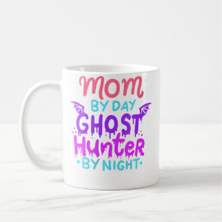 Frauen Mama bei Tag - Geisterjägerin bei Nacht Hal Kaffeetasse