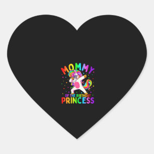 Frauen Mama des Geburtstags Prinzessin Mädchen Dab Herz-Aufkleber