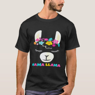 Frauen Mama Lama Alpakaliebhaber Mütter Idee T-Shirt
