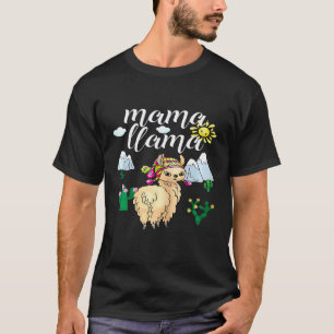 Frauen Mama Lama Neue Mutter Lamas Mütter Für Mütt T-Shirt