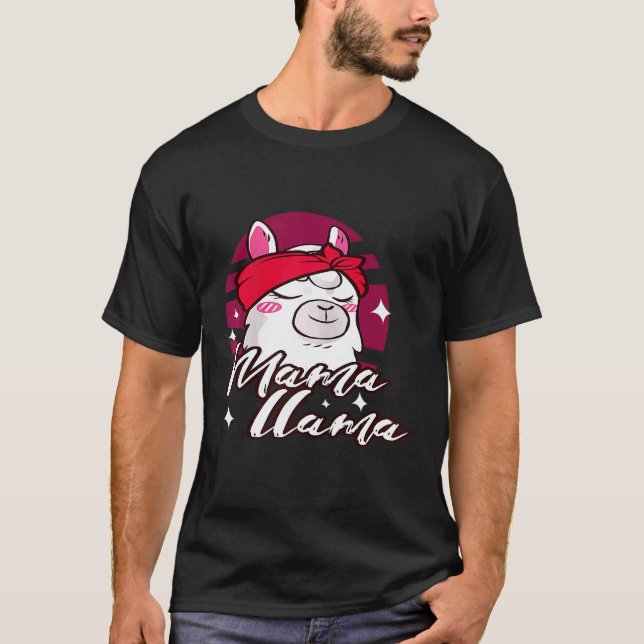 Frauen Mama Lama T-Shirt (Vorderseite)