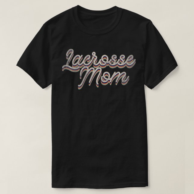 Frauen Mama Mutter Lacrosse LAX Player Coach Gesch T-Shirt (Design vorne)