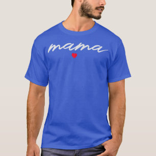 Frauen Mama Rotes Herz Cool Mutter Design Mutterta T-Shirt