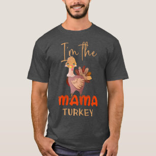 Frauen Mama Turkey Matching Family Group Niedliche T-Shirt