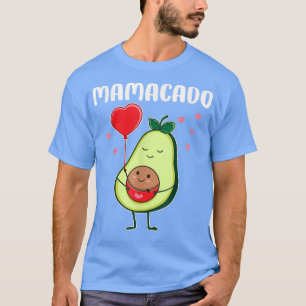 Frauen Mamacado Avocado Lover Pregnant Mama First T-Shirt