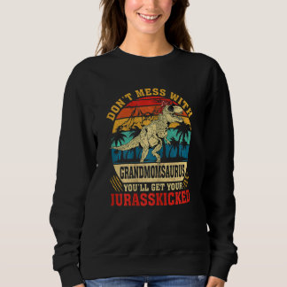 Frauen Mamasaurus Rex Großmutter Saurus Familienma Sweatshirt