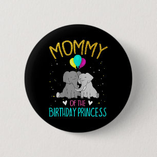 Frauen Mami des Geburtstags Prinzessin Elephant Bi Button