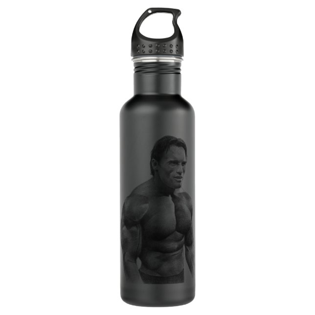Frauen Männer Arnold Schwarzenegger Edelstahlflasche (Vorderseite)