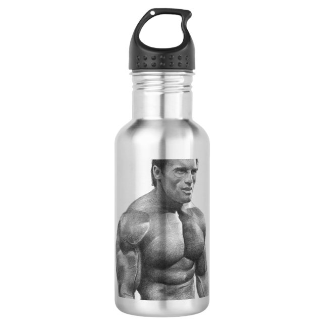 Frauen Männer Arnold Schwarzenegger Edelstahlflasche (Vorderseite)