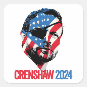 Frauen Männer Dan Crenshaw 2024 halten diese Wahrh Quadratischer Aufkleber