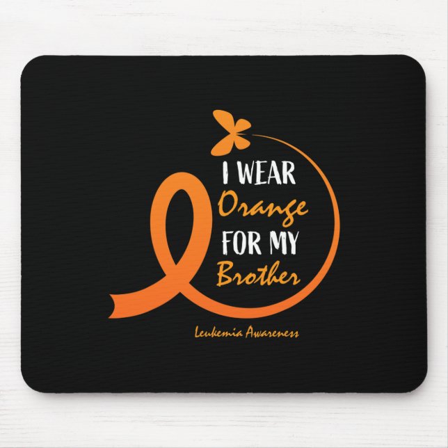 Frauen Männer, die ich Orange für meine Bruder Leu Mousepad (Vorne)