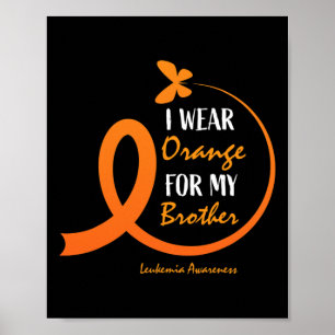 Frauen Männer, die ich Orange für meine Bruder Leu Poster