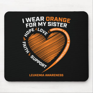 Frauen Männer, die ich Orange für meine Schwester Mousepad