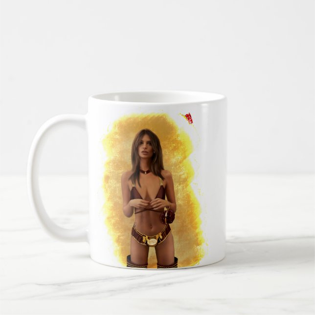 Frauen Männer Emily Ratajkowski in Ferrero Rocher  Kaffeetasse (Links)