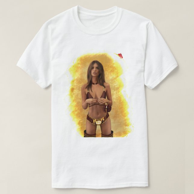 Frauen Männer Emily Ratajkowski in Ferrero Rocher  T-Shirt (Design vorne)
