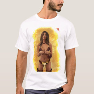 Frauen Männer Emily Ratajkowski in Ferrero Rocher  T-Shirt