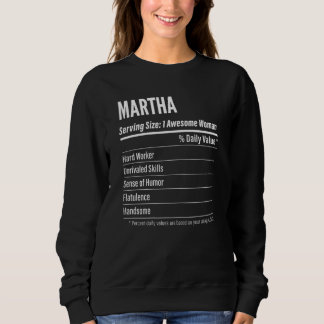 Frauen Martha ernährungsphysiologische Fakten für  Sweatshirt
