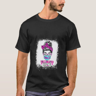 Frauen Maskierte und geimpfte Krankenschwester Leb T-Shirt