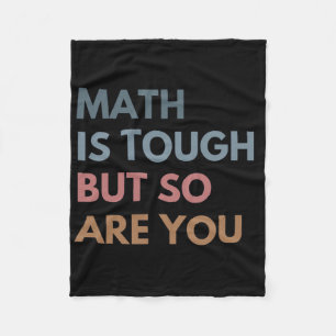 Frauen Mathe ist hart, aber du auch Mathe-Lehrerin Fleecedecke