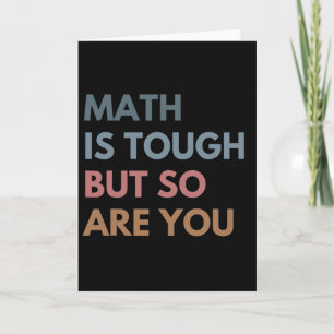 Frauen Mathe ist hart, aber du auch Mathe-Lehrerin Karte