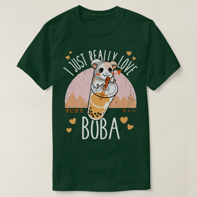 Frauen Maus Boba Funny Anime Japanischer Bubble Te T-Shirt (Design vorne)