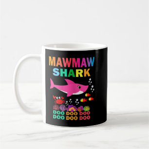 Frauen Mawmaw Shark Shirt Matching Family Mother Kaffeetasse