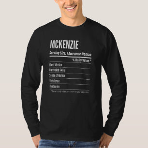 Frauen Mckenzie ernährungsphysiologische Fakten fü T-Shirt