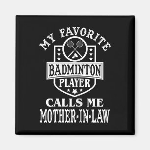 Frauen mein Lieblings-Badminton-Spieler ruft mich Magnet