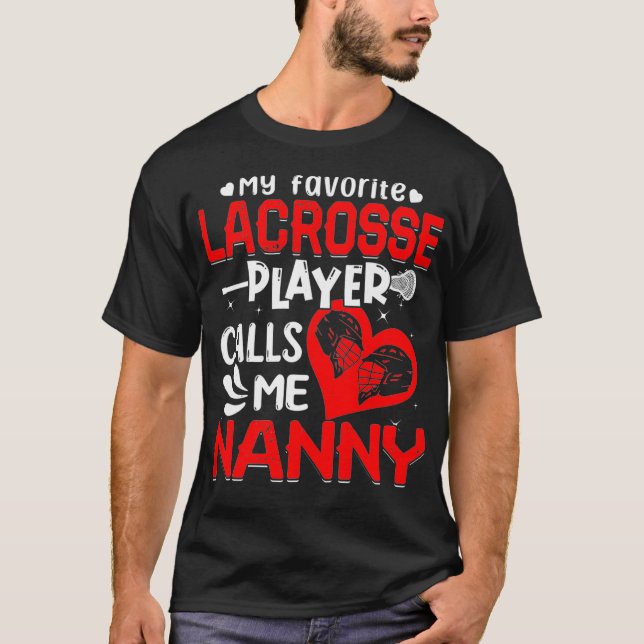 Frauen mein Lieblings-Lacrosse-Player nennt mich K T-Shirt (Vorderseite)