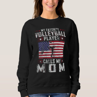 Frauen Mein Lieblings-Volleyball-Spieler nennt mic Sweatshirt