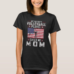 Frauen Mein Lieblings-Volleyball-Spieler nennt mic T-Shirt