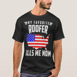 Frauen Mein Lieblingsroofer nennt Me Mama USA Amer T-Shirt