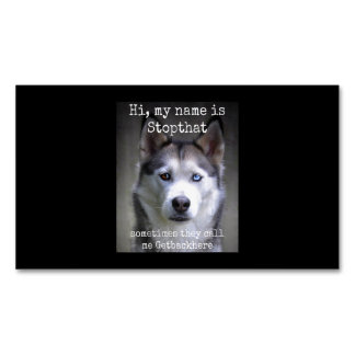 Frauen mein Name ist Stopp der lustigen Hyper Sibi Magnetische Visitenkarte