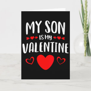 Frauen Mein Sohn Ist Mein Valentinstag-Shirt Mutte Karte