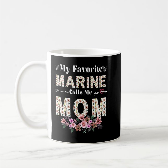 Frauen meine Lieblings-Marine nennt mich Mama Shir Kaffeetasse (Links)