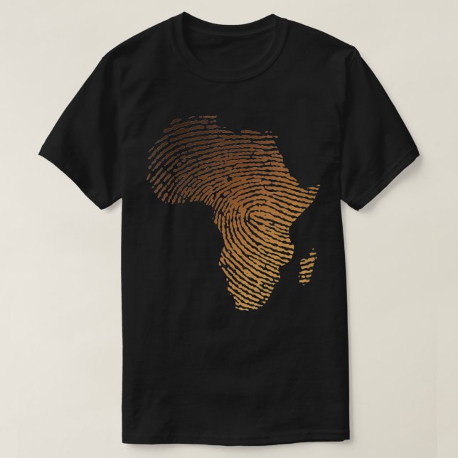 Frauen Melanin Shades Africa Map DNA Finger T-Shirt (Design vorne)