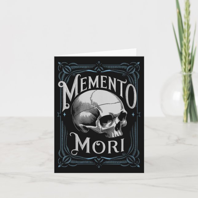Frauen Memento Mori Life Philosophie Latin Zitat S Karte (Vorderseite)