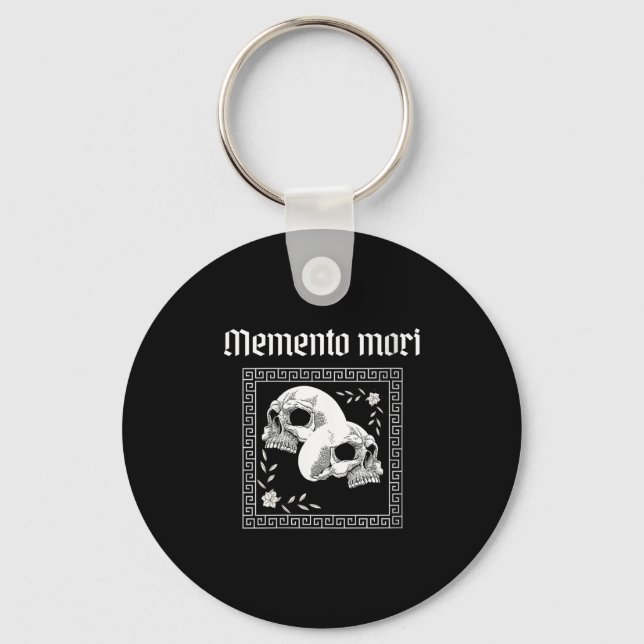 Frauen Memento Mori Skull stoische Philosophie Män Schlüsselanhänger (Vorderseite)