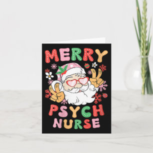 Frauen Merry Psych Nurse Weihnachten Psychiatrisch Karte