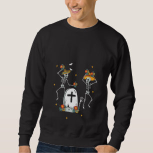 Frauen mexikanischen Skelette Mariachi Sombrero ha Sweatshirt