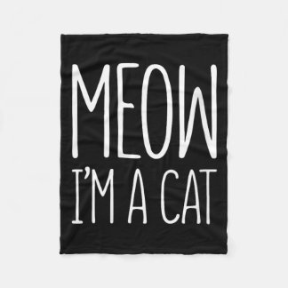 Frauen Miauen Katzen-Shirt Kinder Halloween-Katzen Fleecedecke