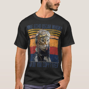 Frauen Mike Echo OsWhisky Wie Pilot Kitty T-Shirt