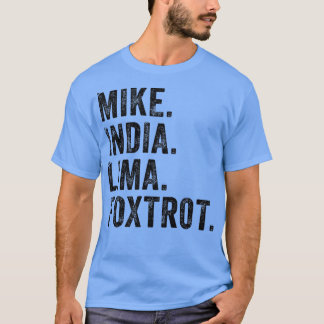 Frauen Mike Indien Lima Fotrot T-Shirt Milf Mothe