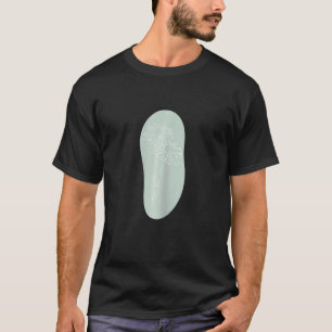 Frauen Minimalistisch Boho Daisy Line Abstrakt Pas T-Shirt